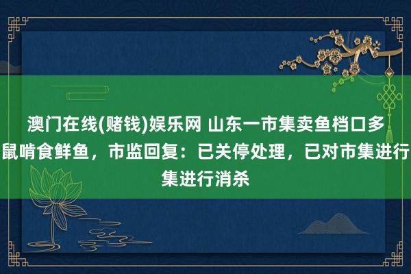 澳门在线(赌钱)娱乐网 山东一市集卖鱼档口多只老鼠啃食鲜鱼，市监回复：已关停处理，已对市集进行消杀